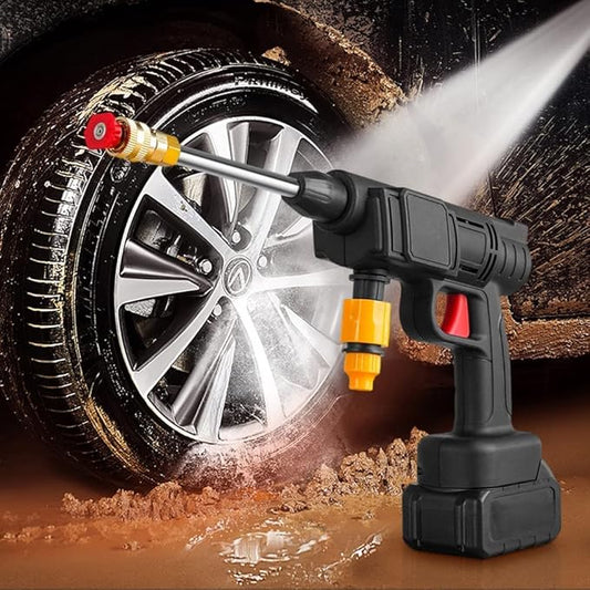 48V Cordless High-Pressure Car Wash Gun | Wireless Foam Jet Washer with Double Battery